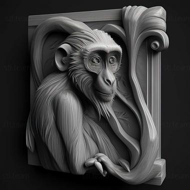 3D модель Piliocolobus semlikiensis (STL)